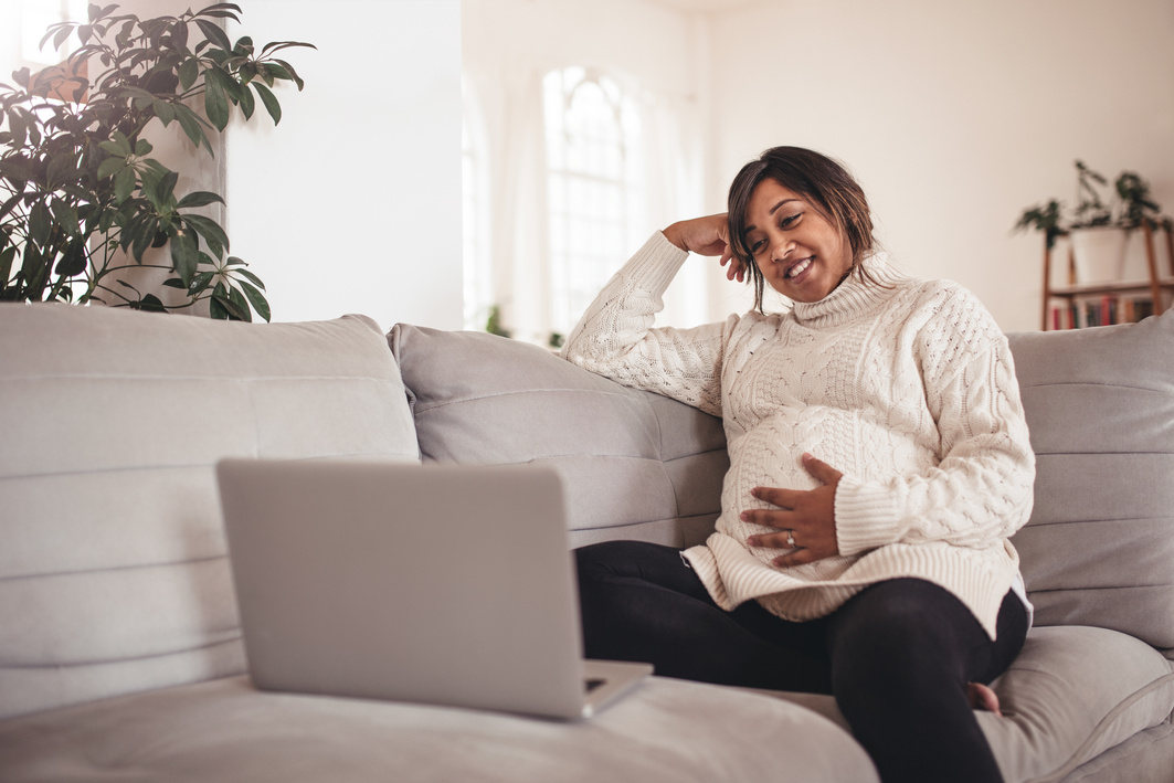 Happy Pregnant Woman